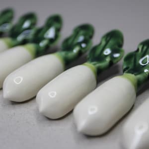 Japanese Daikon Radish Chopstick Rest: Handmade Ceramic Holder