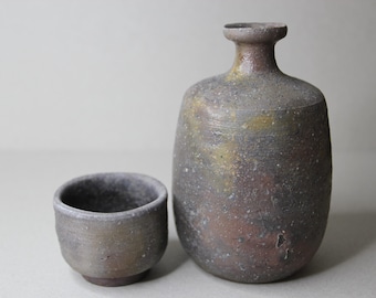 丹波焼徳利とぐい呑みセット - Etsy 日本
