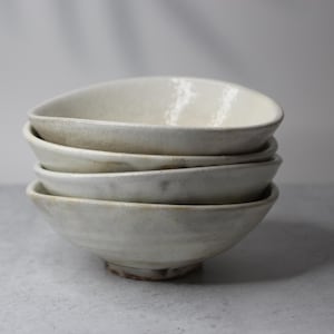 Handmade Shigaraki Kohiki Bowl: Japanese Wabi Sabi Stoneware