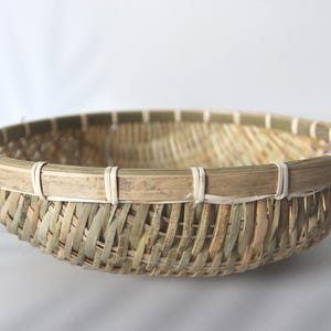 Handmade Bamboo Colander: Natural Kitchen Strainer, Rustic Decor image 2