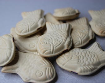 Soporte para palillos Taiyaki: soporte de cerámica japonesa para palillos de pastel de pescado