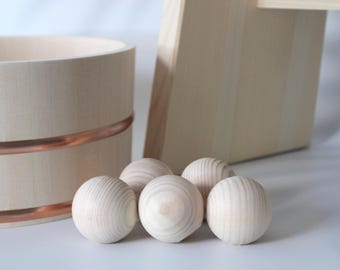 Hinoki Onsen Balls: Japanese Cypress Aroma - Natural Bath Spa Gift