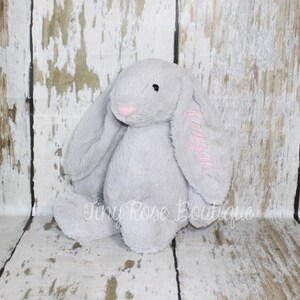 Grey Bunny Personalized with Reagan - Ready to Ship