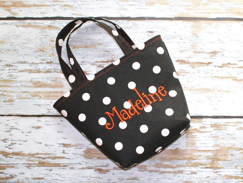 Boo Halloween Trick or Treat Tote Bag, Halloween Tote Bag, Can Be Personalized image 3