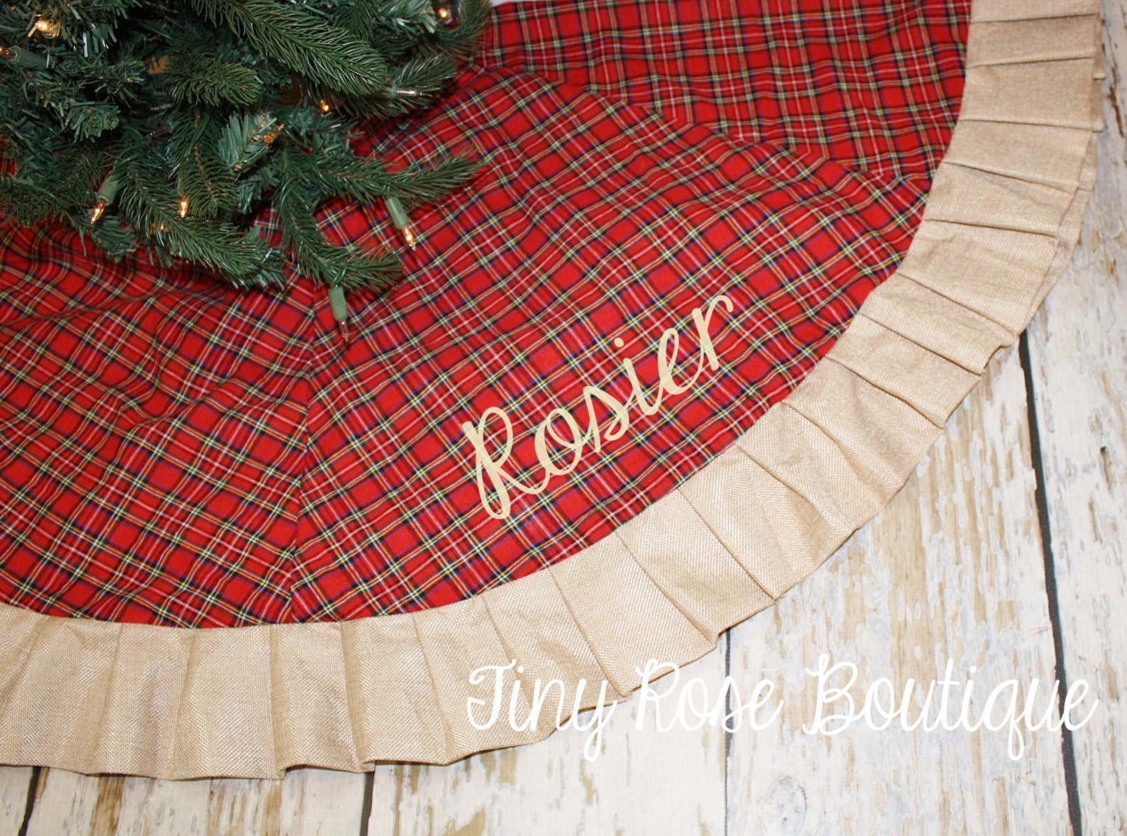 Purves Tartan Plaid Christmas Tree Skirt