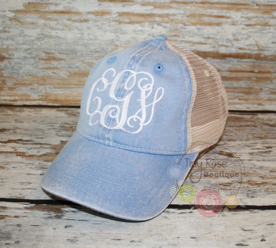 denim ball cap