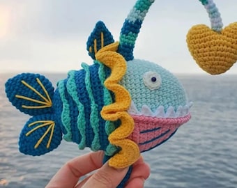 Rainbow fish Crochet Pattern (PDF) Puffer Fish Amigurumi, Crochet rainbow fish, Rainbow fish Pattern