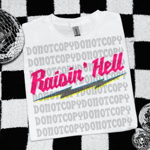 Raisin hell PNG, lustiges westliches neon kariertes PNG, Sommer digitaler Download Png Design