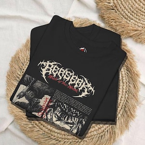 Berserk Shirt With Guts Character, Berserk Merch Limited For Anime Fan, Custom Shirt Anime, Anime Gift, Shirt Gift For Collection, Berserker