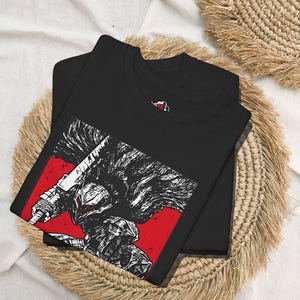 Berserk Shirt With Guts Character, Anime Shirt With Berserk Manga, Custom Shirt For Anime Fans, Oversize Shirt, Streetwear Shirt, Shirt Gift
