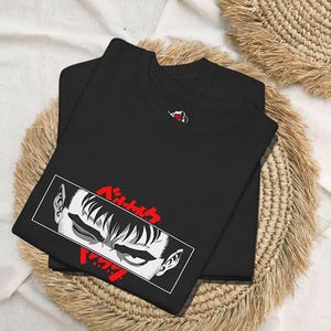Anime Shirt With Berserk, Berserk Shirt With Guts, Custom Shirt For Anime Fans, Berserk Merch, Shirt Gift For Him/Her, Unisex Shirt Anime