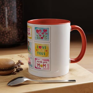 Mother's Day Cup, Personalized Mother's Day Present, Ceramic Coffee Mug, Tea Mom Coffee Cup, Gift for Her, Personalized Drinkware for Mom
