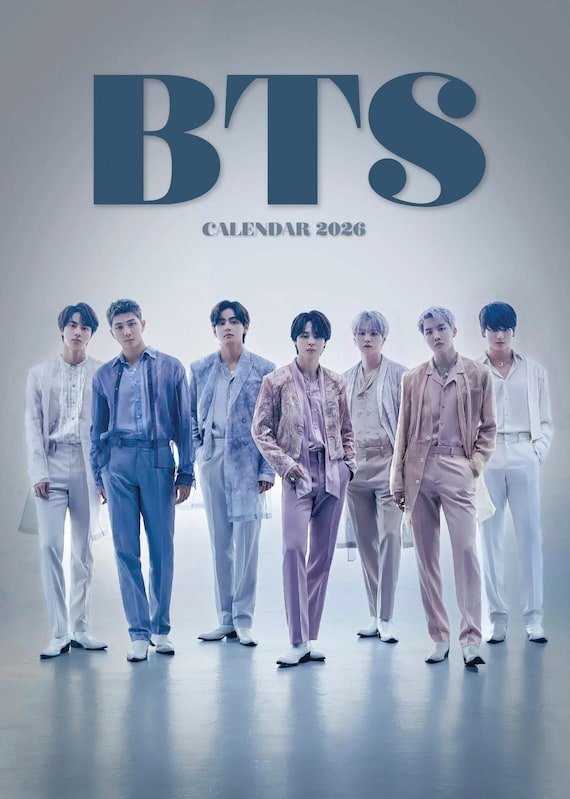 BTS歴代wallカレンダー BTS OFFICIAL | 2025 12 x 24 Inch Monthly Square Wall