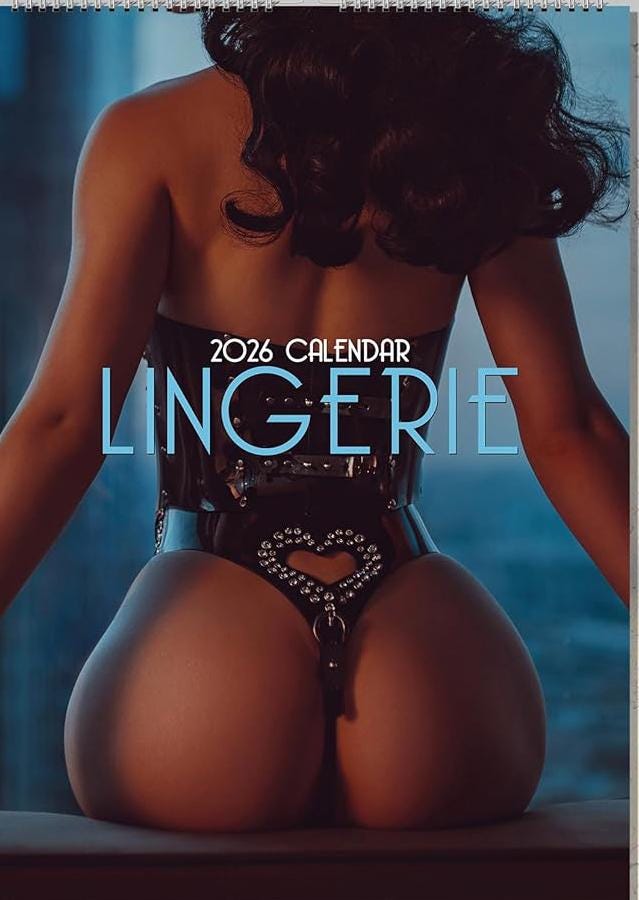 Discover Lingerie Girls 2026 Calendar A3 30x42cm Vertical Wall Calendar 12 Months Photography
