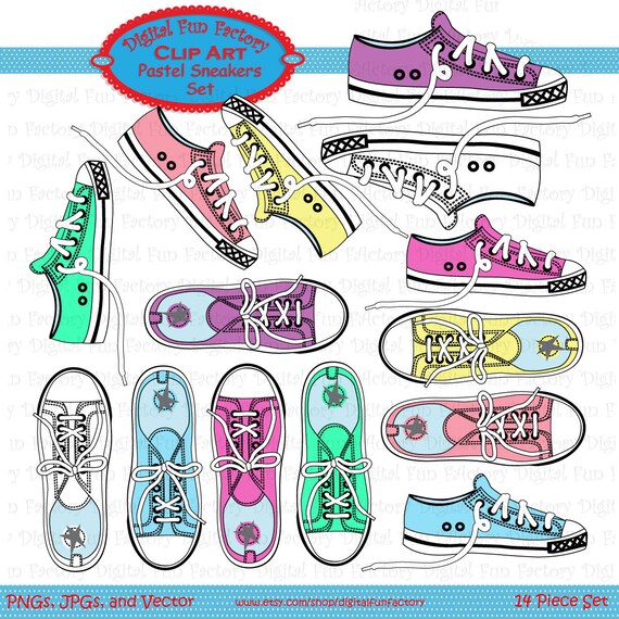 cute colorful sneakers