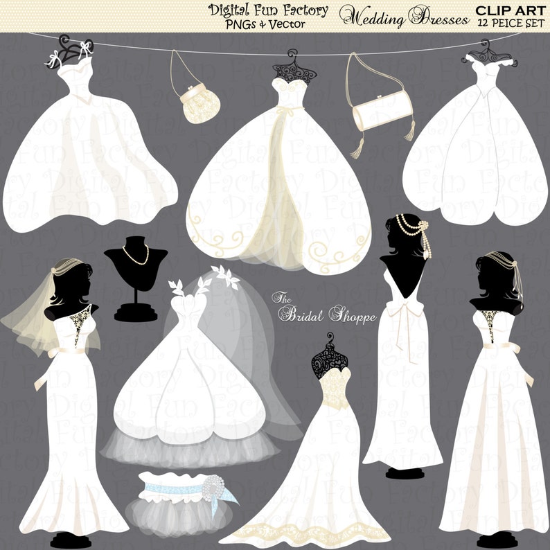 Wedding Dress Clipart