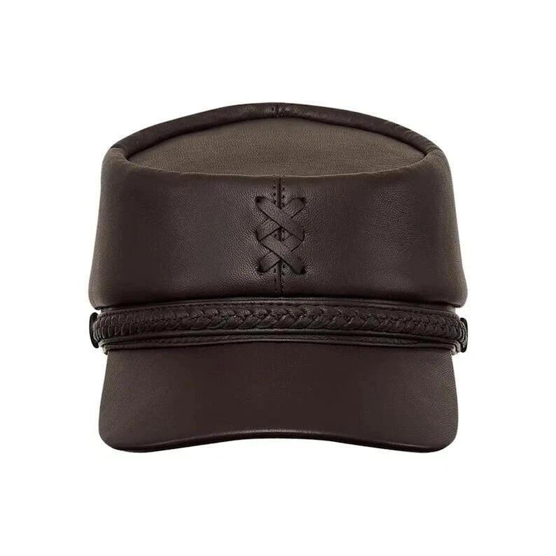 Handmade Leather Civil War Kepi Cap: Vintage Military Officer Hat - Etsy
