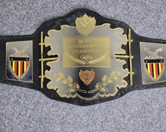 Custom Wrestling Championship Belt Personalized Faux Leather Title Trophy Award for Pro Wrestling MMA Boxing Winners Prize Gift