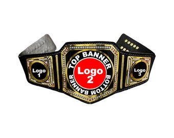 Custom Championship Belt Personalized Genuine Leather Zinc Title Award for Pro Wrestling Boxing MMA Tournament Winner Trophy Prize Gift