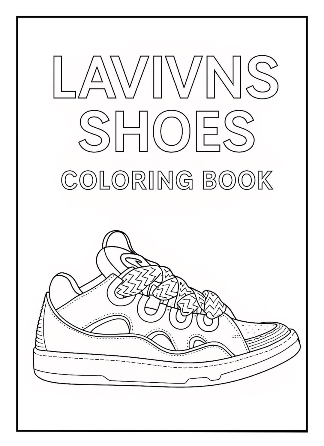 Luxury Shoes Coloring Book - Etsy