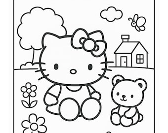 Kitty Coloring Book