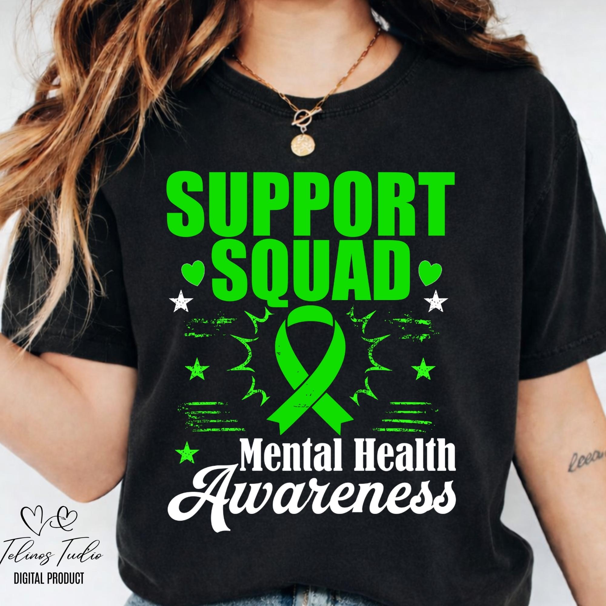 Support Squad Mental Health Png, Svg Pdf Eps, Mental Health Awareness ...