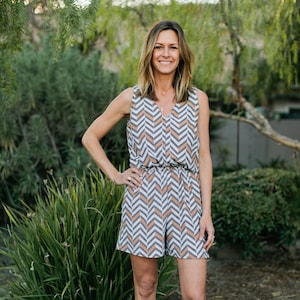 INSTANT DOWNLOAD Women&#39;s Bahama Romper PDF Sewing Pattern & Tutorial