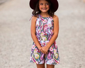 INSTANT DOWNLOAD- Hawaii Romper (Sizes 9/12 months to 12) PDF Sewing Pattern and Tutorial