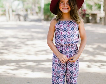 INSTANT DOWNLOAD-  Tahiti Romper (Sizes 9/12 months to 12) PDF Sewing Pattern and Tutorial