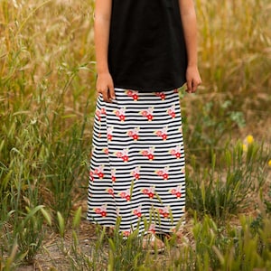 INSTANT DOWNLOAD- Super Simple Maxi Skirt (Sizes 4 to 12) PDF Sewing Pattern and Tutorial