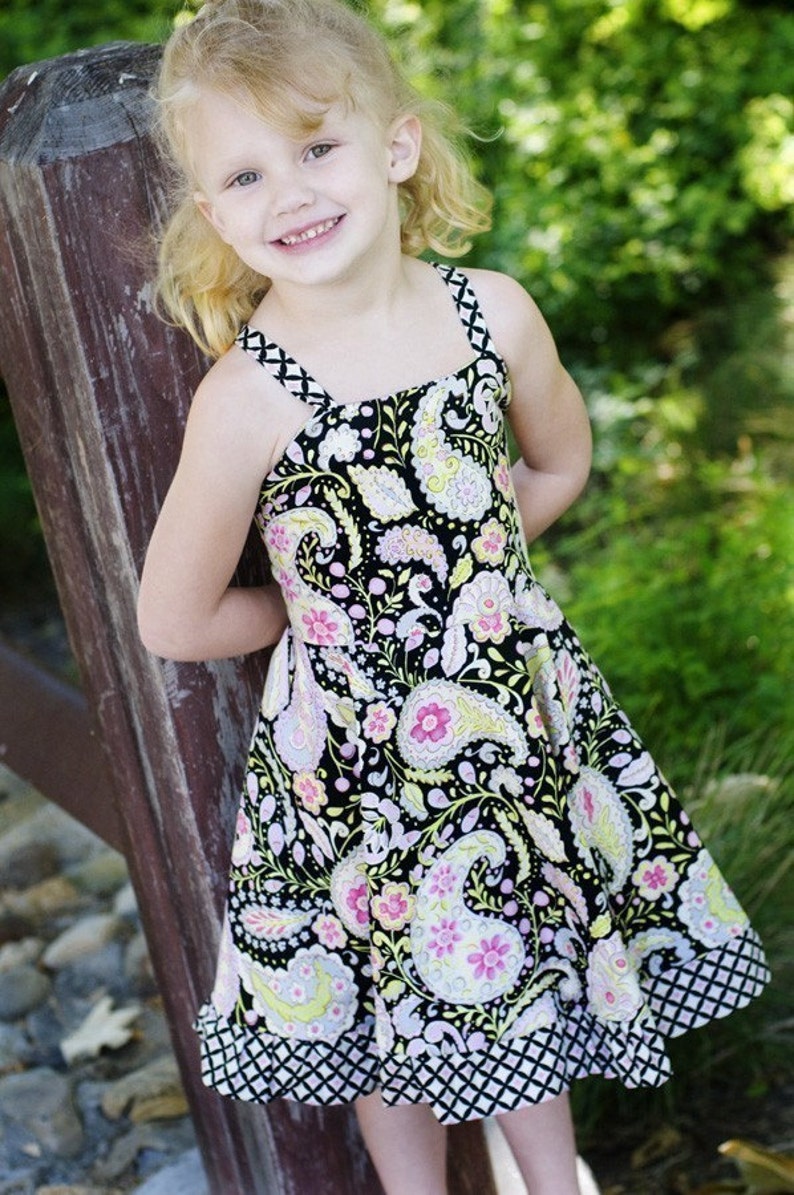 INSTANT DOWNLOAD The Twirly Dress Size 1 to 10 PDF Sewing Pattern and Tutorial image 3