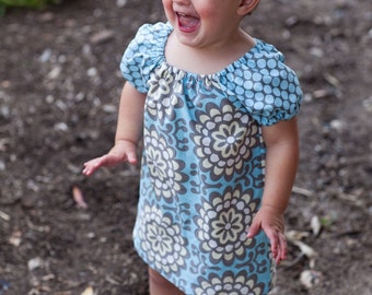 INSTANT DOWNLOAD- Janey Dress (Size 6/12 months to Size 10) PDF Sewing Pattern and Tutorial