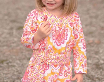 INSTANT DOWNLOAD- Allie Dress  (sizes 12/18 months to 7) PDF Sewing Pattern and Tutorial