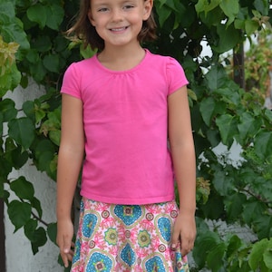 INSTANT DOWNLOAD Super Simple Skirt Sizes 6/12 months to 6 PDF Sewing Pattern and Tutorial image 1