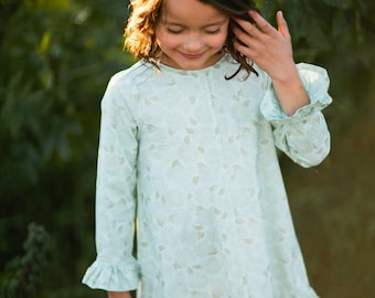 INSTANT DOWNLOAD- Marley Shirt & Dress (Sizes 2 to 10) PDF Sewing Pattern and Tutorial