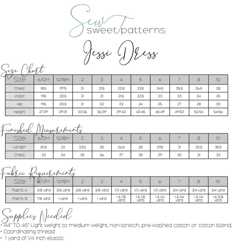 INSTANT DOWNLOAD Jessi Dress Sizes 6/12 months to 10 PDF Sewing Pattern and Tutorial image 5