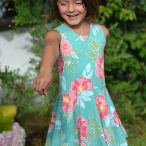 INSTANT DOWNLOAD Juliet Dress Sizes 12/18M to Size 10 PDF Sewing Pattern and Tutorial image 1