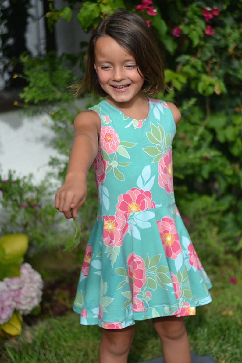 INSTANT DOWNLOAD Juliet Dress Sizes 12/18M to Size 10 PDF Sewing Pattern and Tutorial image 1