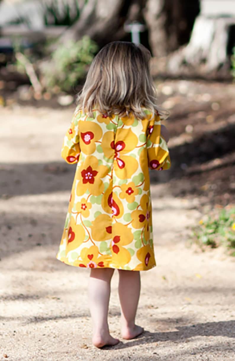 INSTANT DOWNLOAD Sophia Tunic Dress Sizes 12/18 months to 10 PDF Sewing Pattern and Tutorial image 2