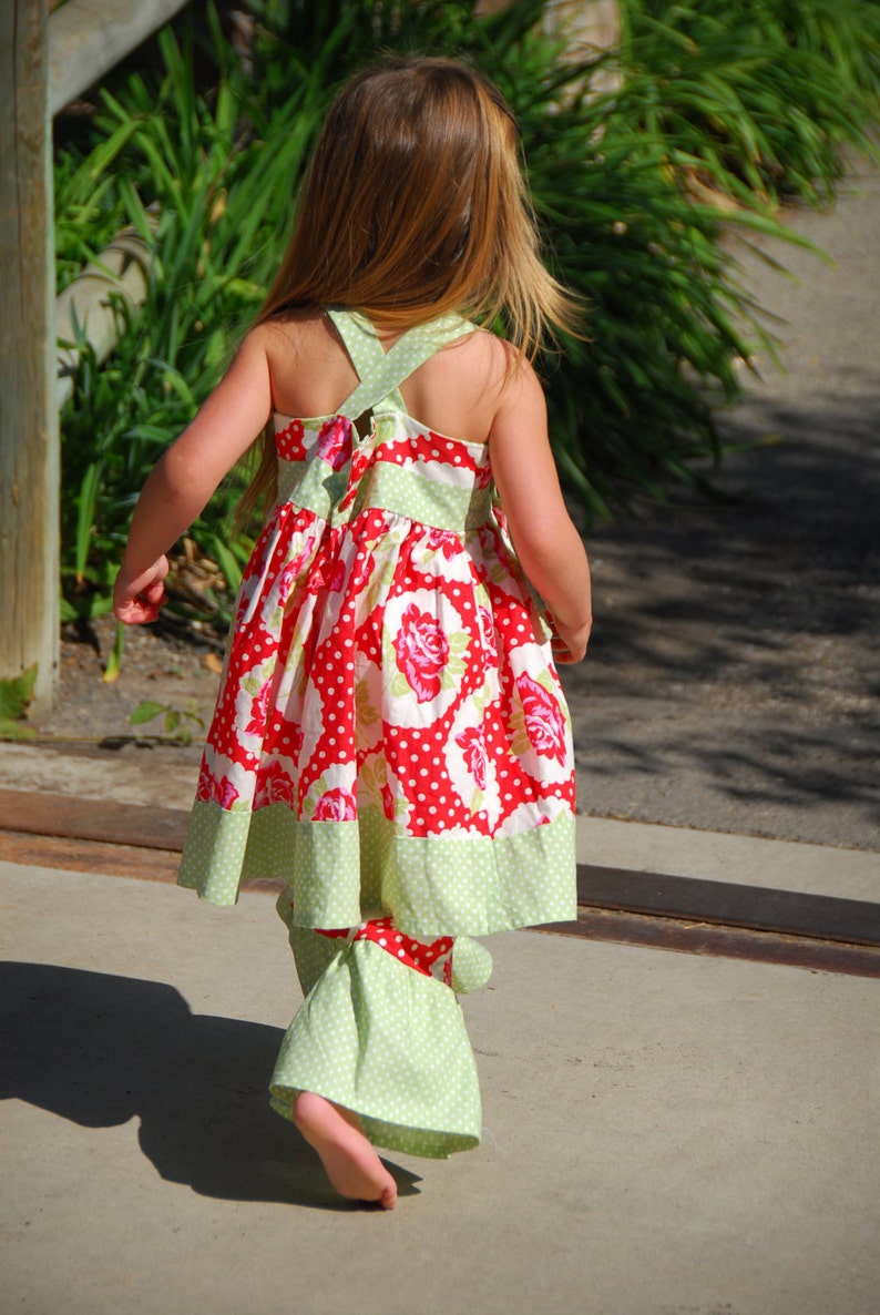 INSTANT DOWNLOAD Knot Dress Sizes 6/12 months to Size 6 PDF Sewing Pattern and Tutorial image 2