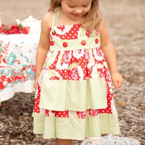 INSTANT DOWNLOAD Knot Dress Sizes 6/12 months to Size 6 PDF Sewing Pattern and Tutorial image 3