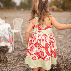 INSTANT DOWNLOAD Knot Dress Sizes 6/12 months to Size 6 PDF Sewing Pattern and Tutorial image 4