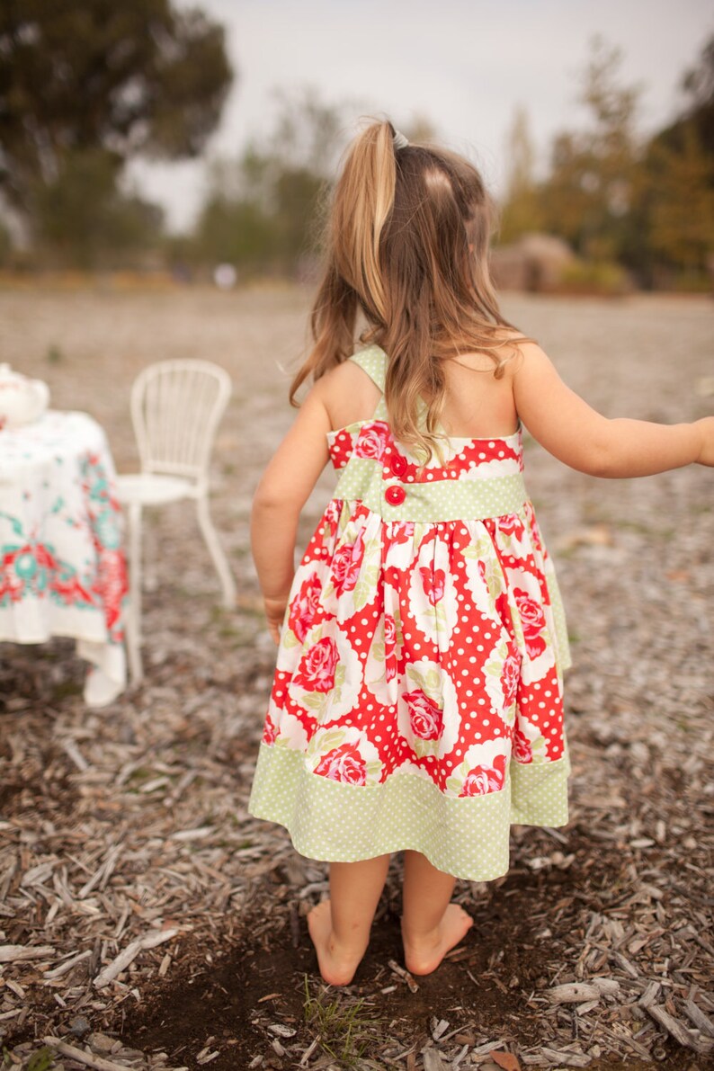 INSTANT DOWNLOAD Knot Dress Sizes 6/12 months to Size 6 PDF Sewing Pattern and Tutorial image 4