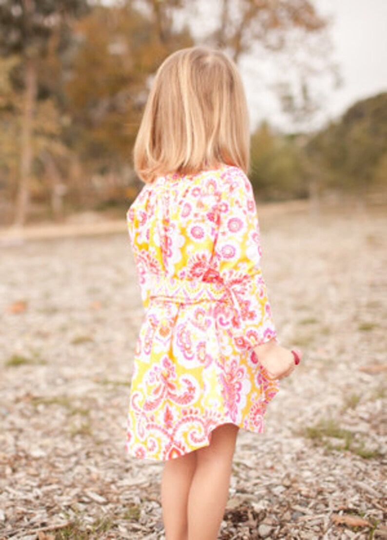 INSTANT DOWNLOAD Allie Dress sizes 12/18 months to 7 PDF Sewing Pattern and Tutorial image 2