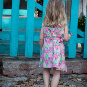 INSTANT DOWNLOAD Kate Wrap Around Dress Size 6-9 months to Size 6 PDF Sewing Pattern and Tutorial image 2