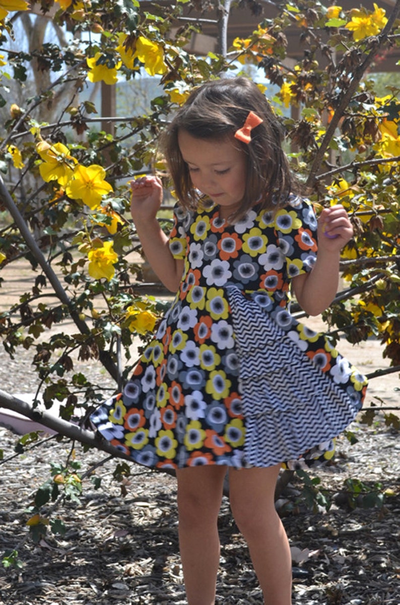 INSTANT DOWNLOAD Zoe Dress Sizes 12/18 months to 8 PDF Sewing Pattern and Tutorial image 2