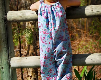 INSTANT DOWNLOAD- Summer Romper (Sizes 6/12 months to Size 6) PDF Sewing Pattern and Tutorial