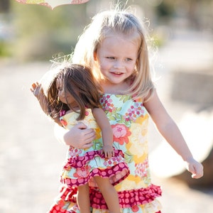 SOFORTIGER DOWNLOAD - Hayden Kind und Puppenkleid PDF Schnittmuster Set und Tutorial