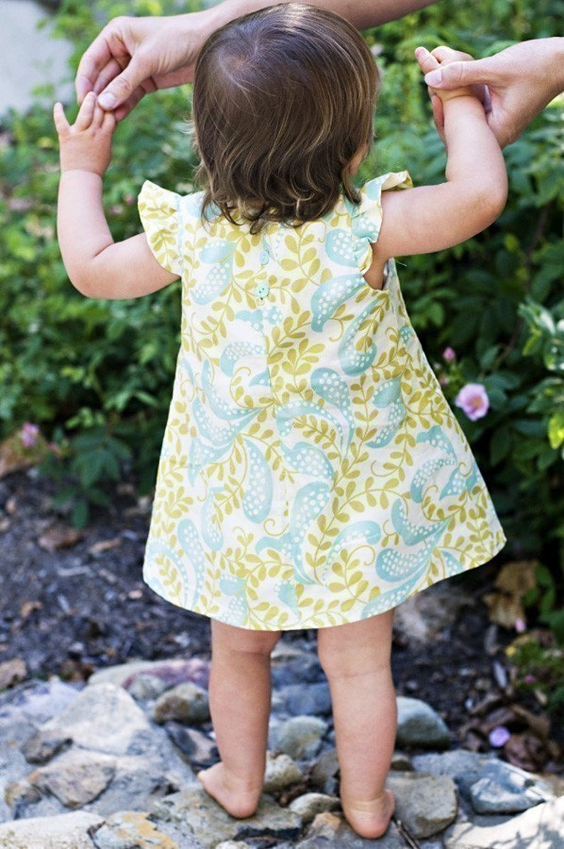 INSTANT DOWNLOAD Elsie Dress Size 6/9 months to size 10 PDF Sewing Pattern and Tutorial image 4