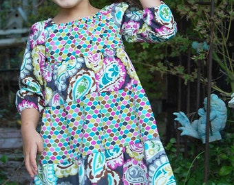 INSTANT DOWNLOAD- Jessi Dress (Sizes 6/12 months to 10) PDF Sewing Pattern and Tutorial